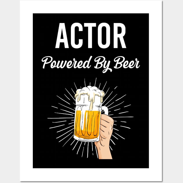 Beer Actor Wall Art by Hanh Tay